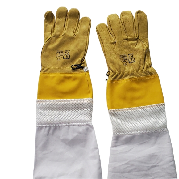 NEW Ventilated Gloves Professional Beekeeping Leather/ Long/Durable Size XL(11) - Picture 9 of 9